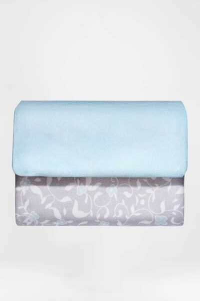 Sky Blue Floral Pocket Sejadah