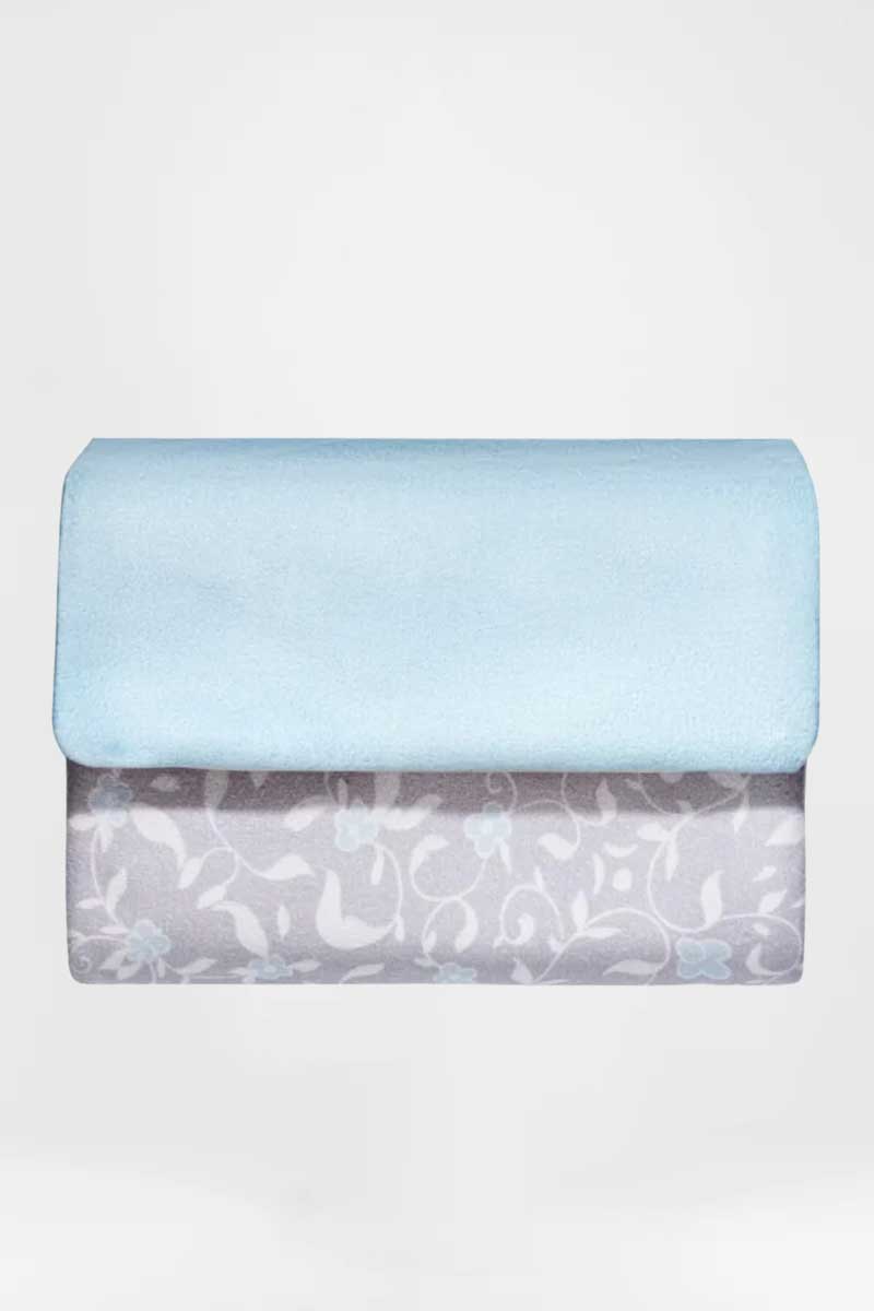 Sky Blue Floral Pocket Sejadah