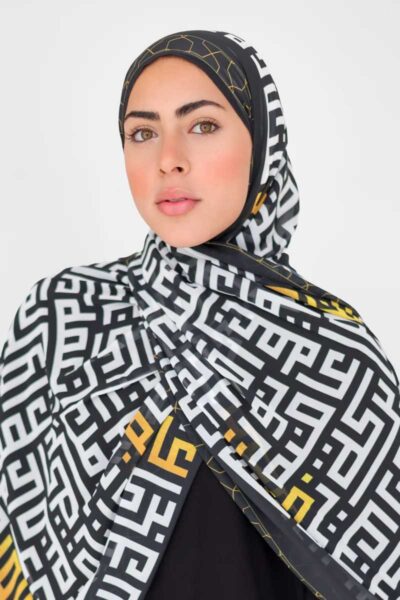 Black Kufic Scarf