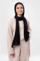 Premium cotton lycra with Bandana - BLACK