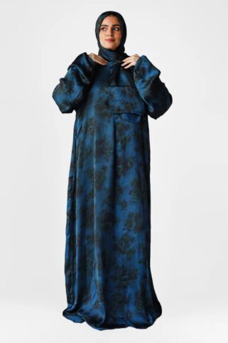Holy Aura Prayer Dress in Navy Blue
