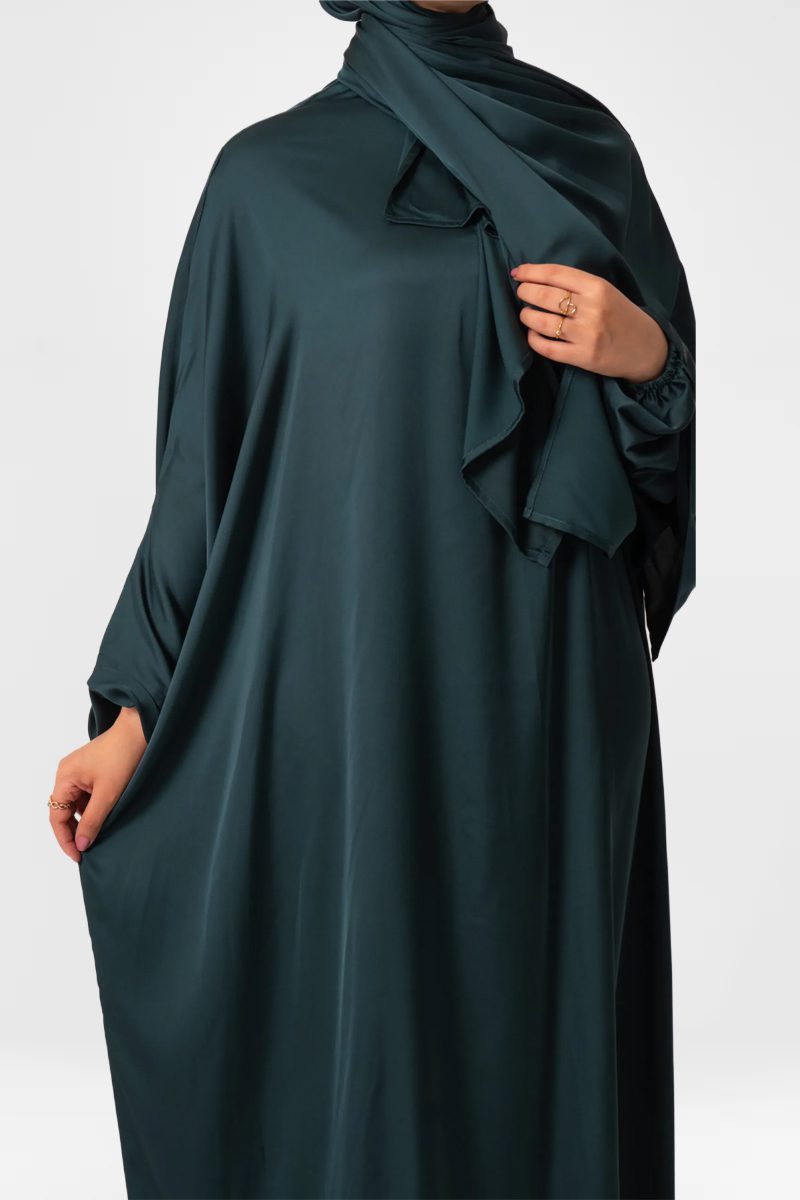 Royal Green Prayer Dress - الصورة 2