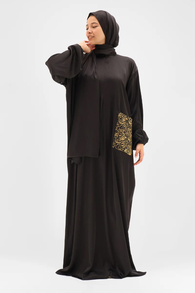 Gold Ink Prayer Dress