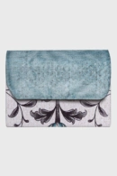 Blue Blooming Damask Pocket Sejadah - Luxury Prayer Mat Qatar | Arcadia