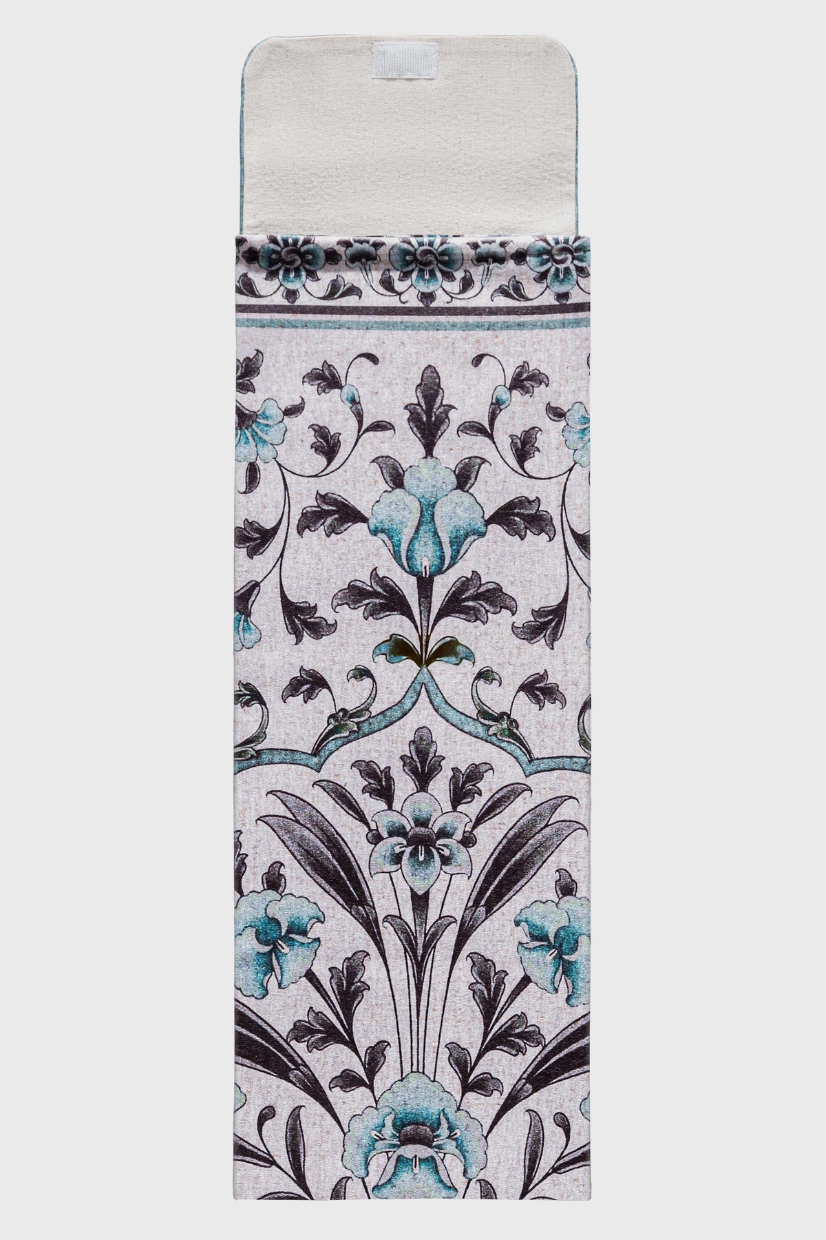 Blue Blooming Damask Pocket Sejadah - View 1 | Arcadia Qatar