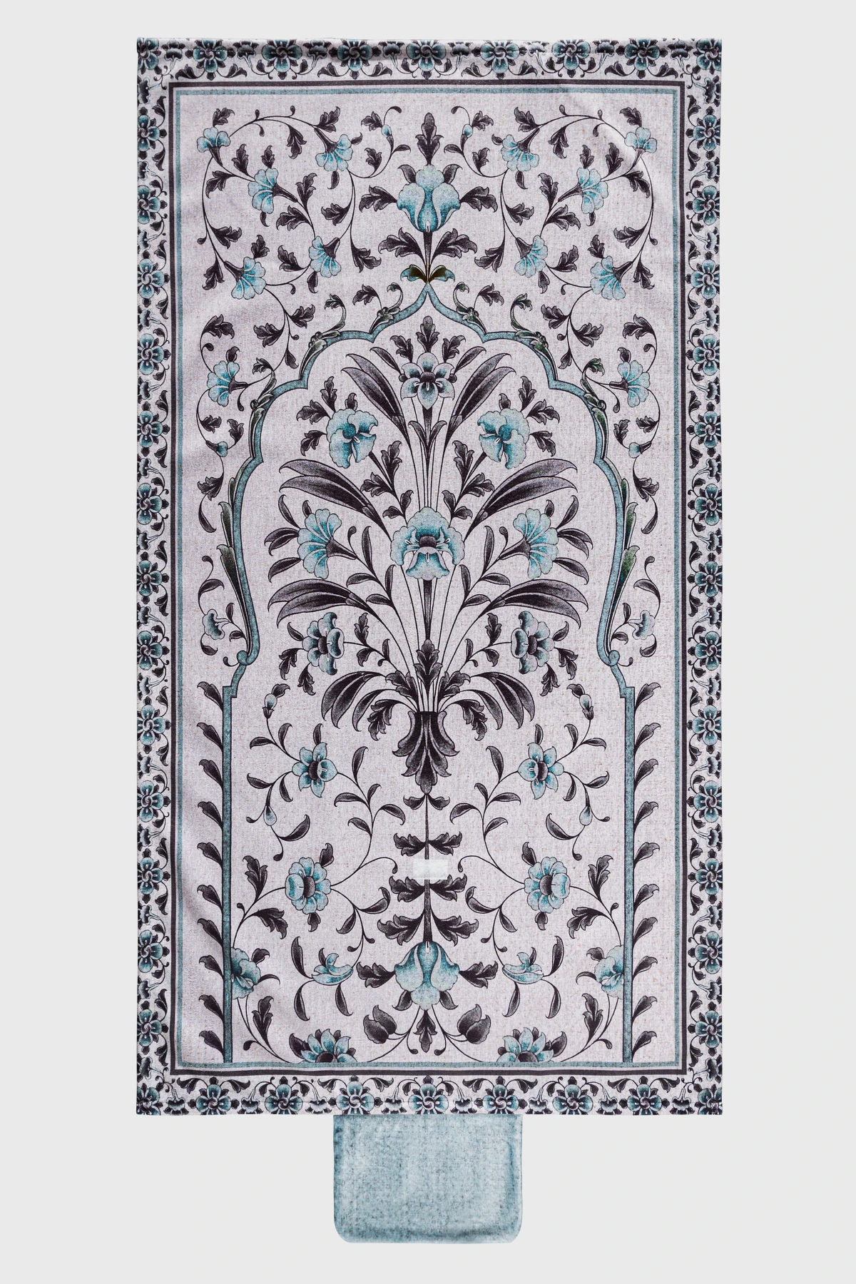 Blue Blooming Damask Pocket Sejadah - View 2 | Arcadia Qatar