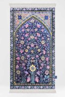 Navy Blossoms Premium Prayer Mat