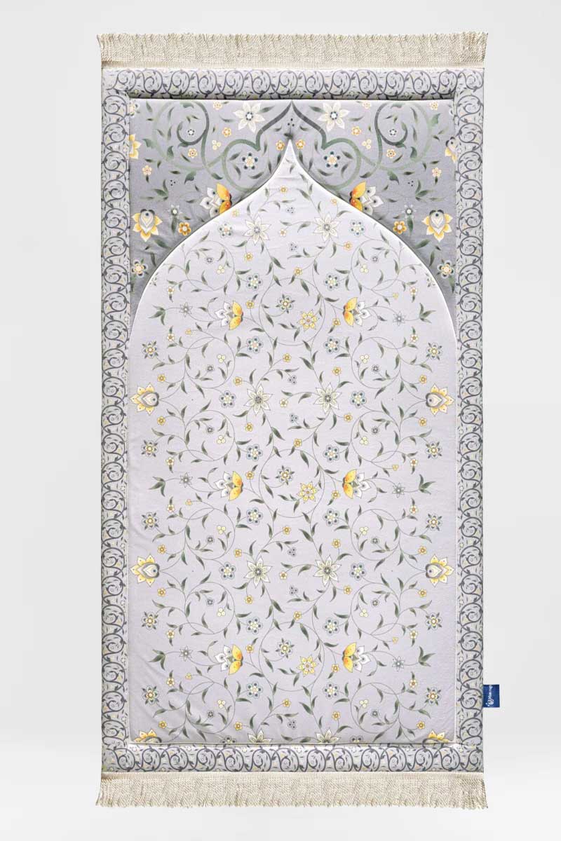 Yellow Lotus Premium Prayer Mat