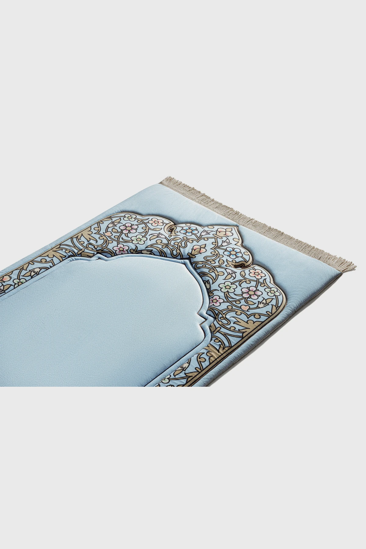 Soft Golden Arch Premium Prayer Mat - الصورة 3