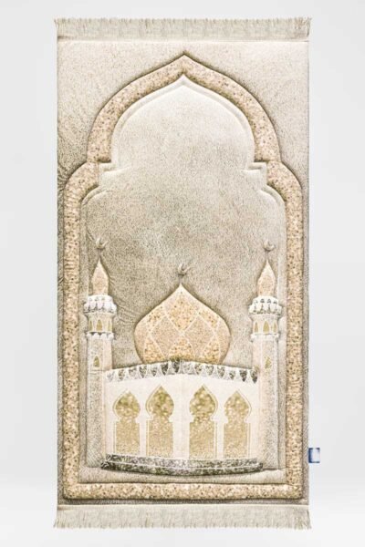 Golden Shimmer Premium Prayer Mat