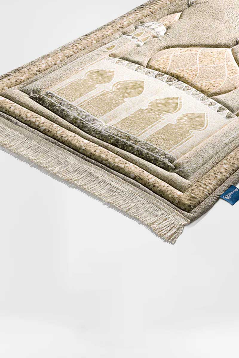 Golden Shimmer Premium Prayer Mat - Image 2