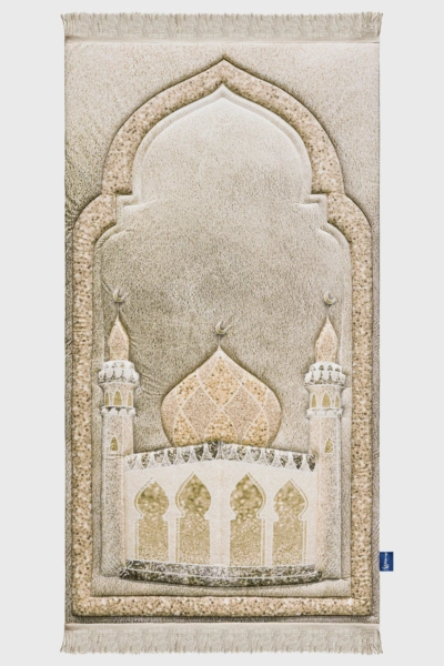 Golden Shimmer Premium Prayer Mat