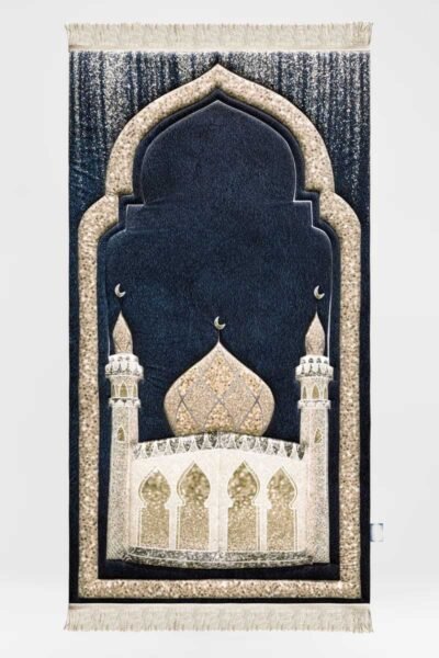 Blue Shimmer Premium Prayer Mat