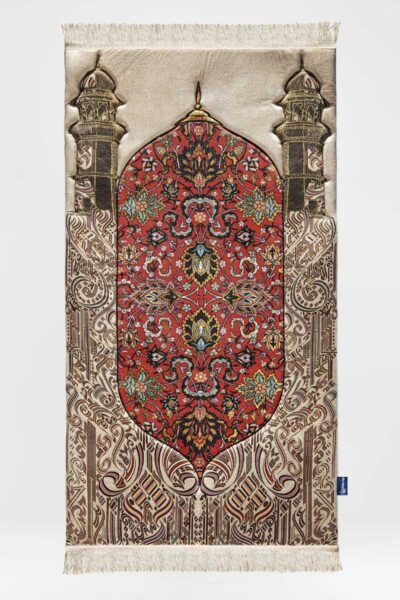 Reddish Flory Premium Prayer Mat