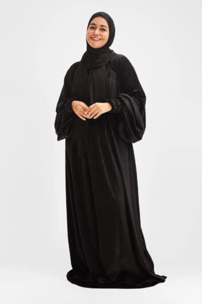 Velvet Black Prayer Dress