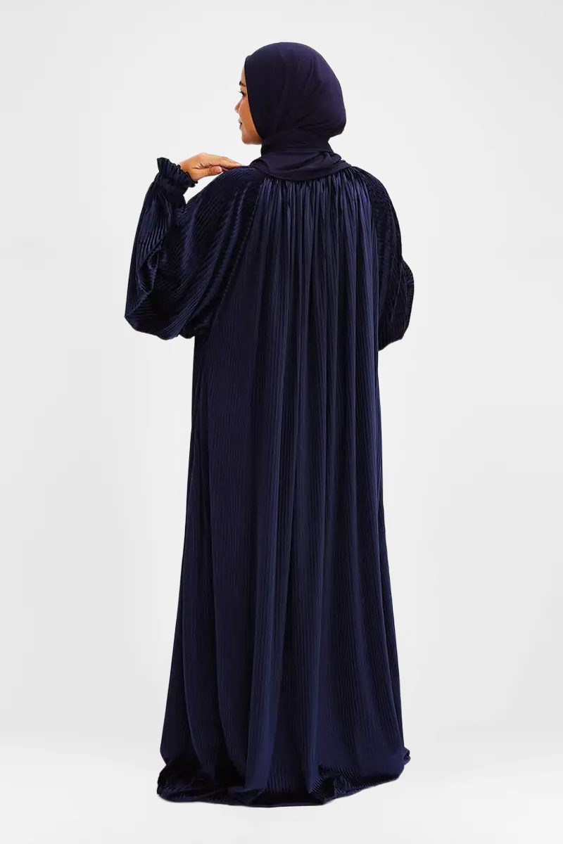 Dark Blue Velvet Prayer Dress - Image 2