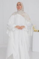 Umrah White Abaya - Luxury Prayer Wear Qatar | Arcadia