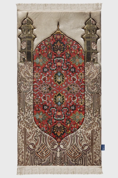 Reddish Flory Premium Prayer Mat