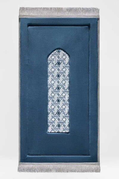 Royal Blue Embroidery Prayer Mat
