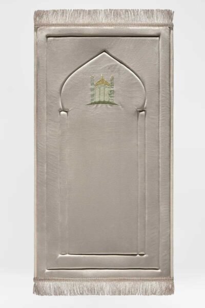 Soft Cream Embroidery Prayer Mat