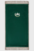 Emerald Green Embroidery Prayer Mat