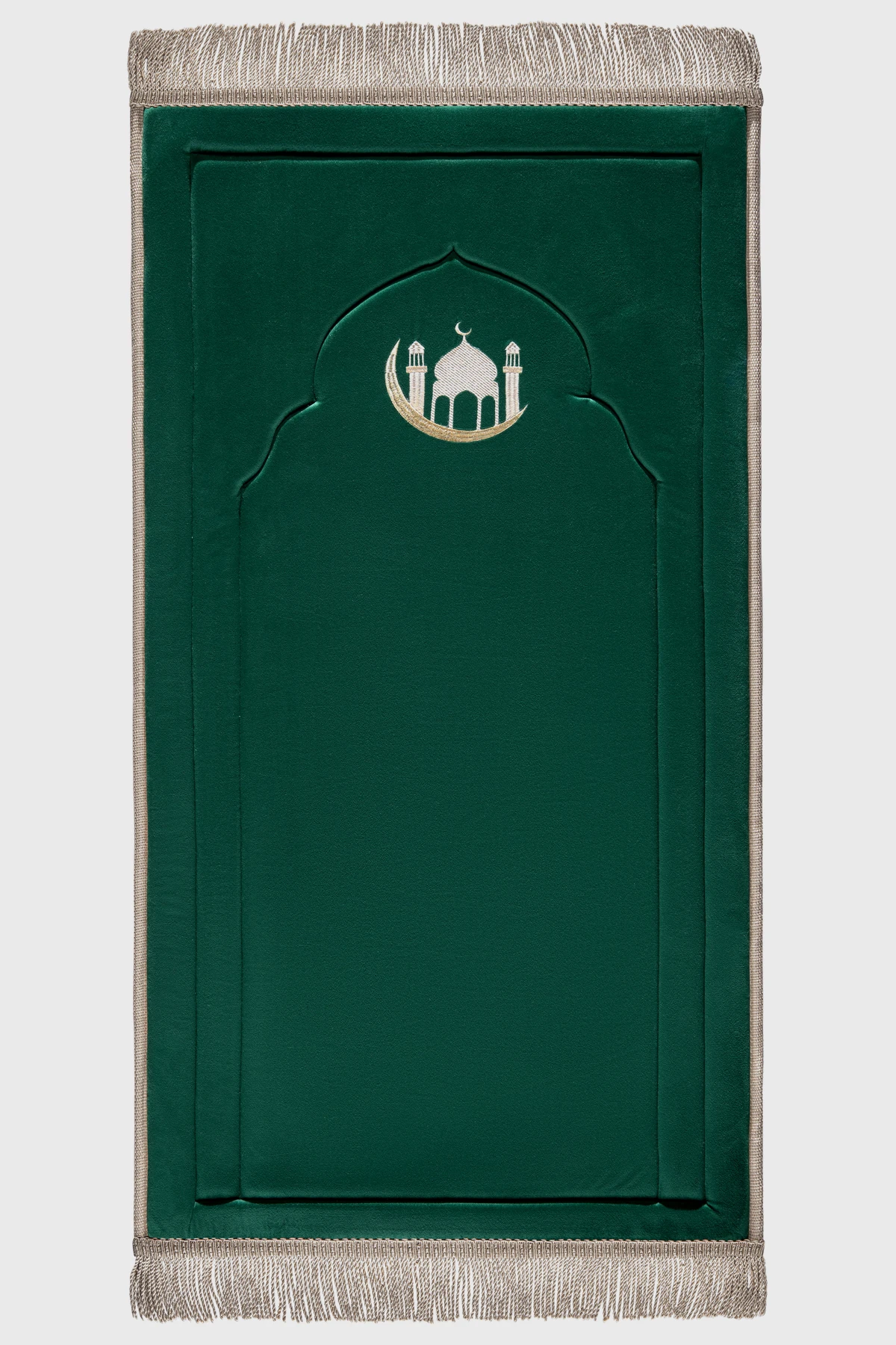 Emerald Green Embroidery Prayer Mat