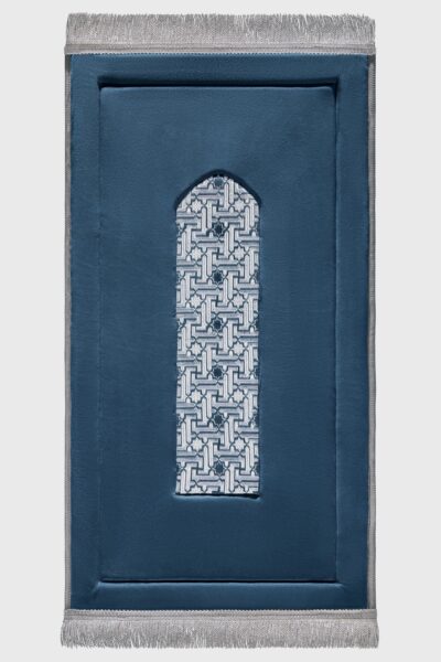 Royal Blue Embroidery Prayer Mat
