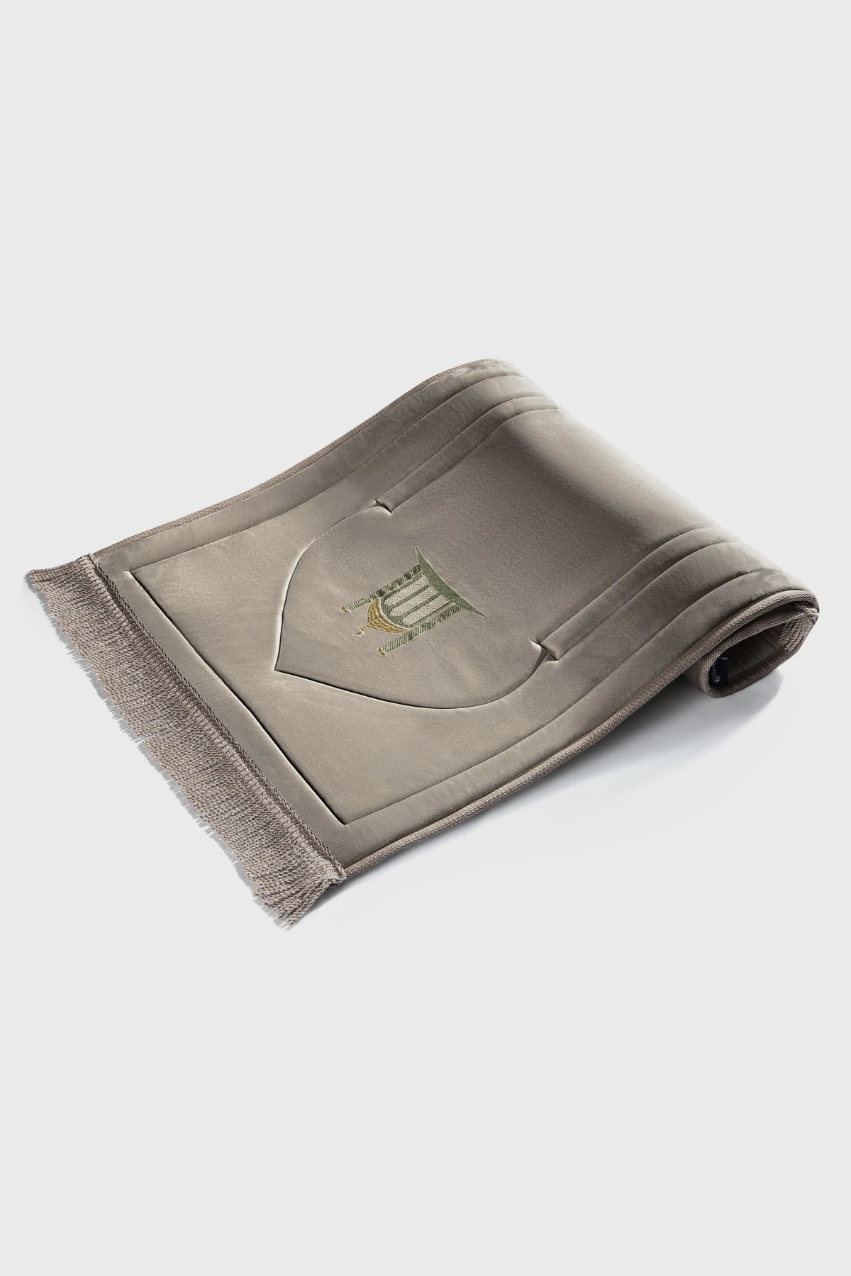 Soft Cream Embroidery Prayer Mat - الصورة 2