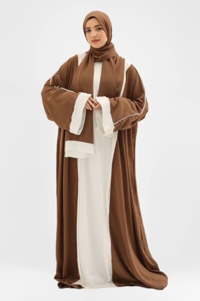 Wide Prayer Dress - Brown