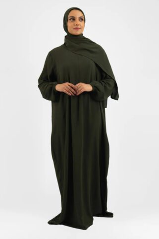 Dark Olive Prayer Dress