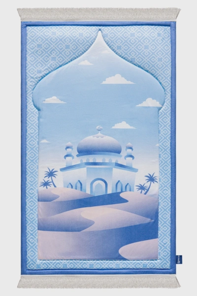 Bluish Sahara Mosque Junior Prayer Mat