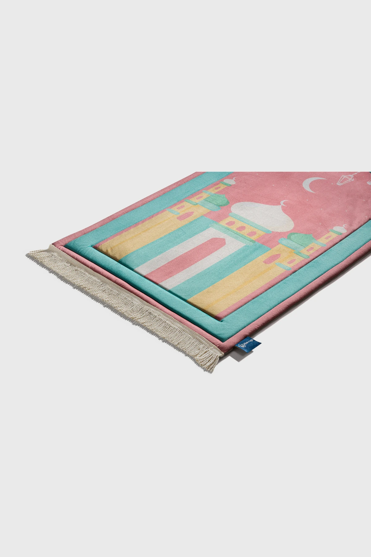 Pinky Mumbai Mosque Junior Prayer Mat - الصورة 3