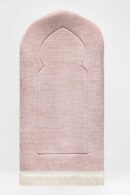 Rosy Arched Plain Prayer Mat