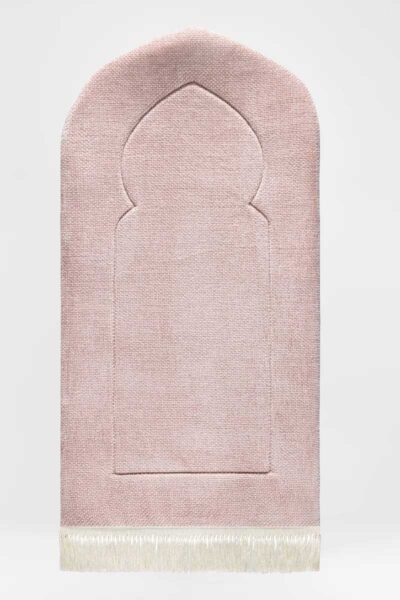 Rosy Arched Plain Prayer Mat