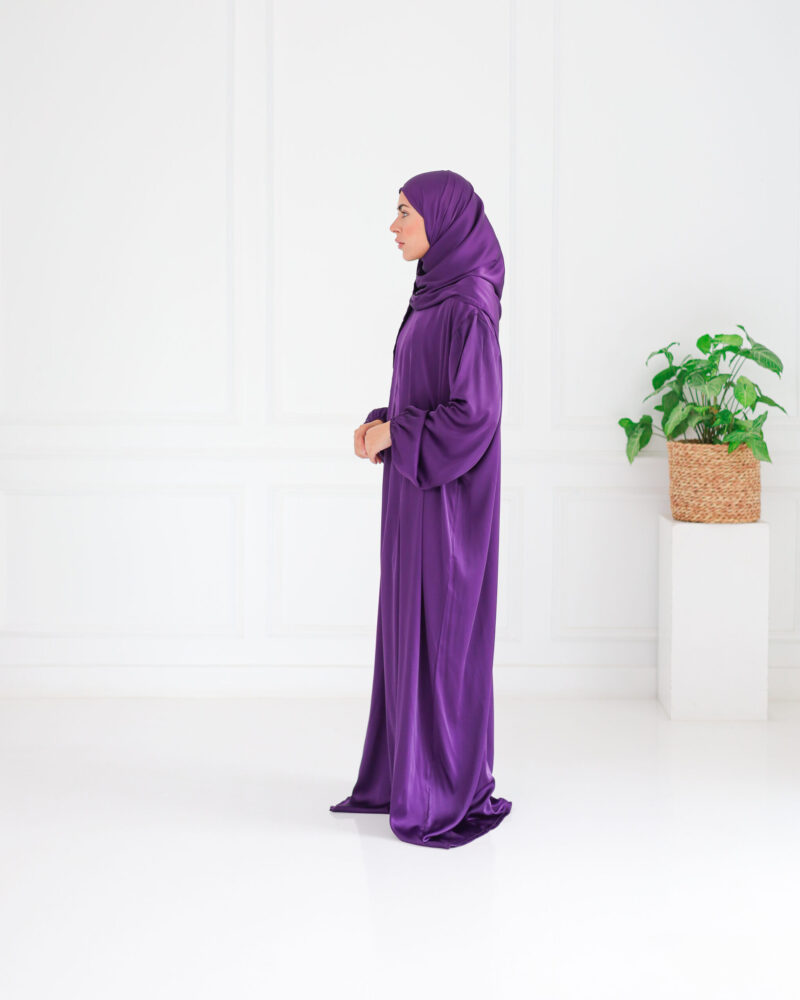 ⁦Violet Silky Prayer Dress⁩ - الصورة ⁦3⁩