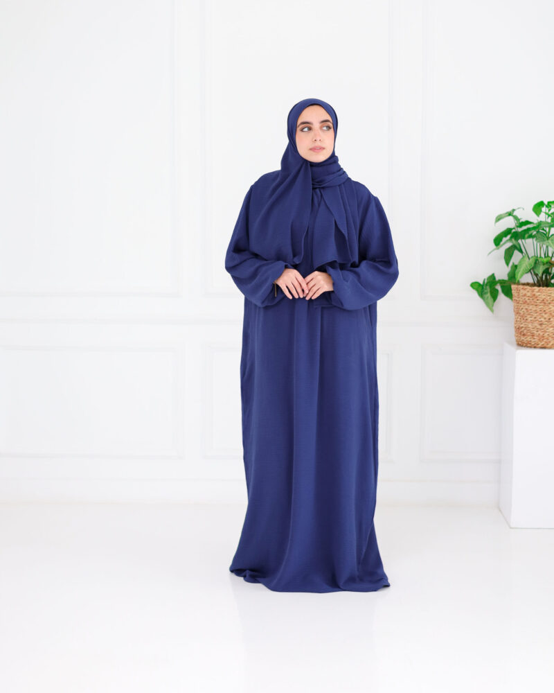 ⁦Navy Blue Prayer Dress⁩ - الصورة ⁦4⁩
