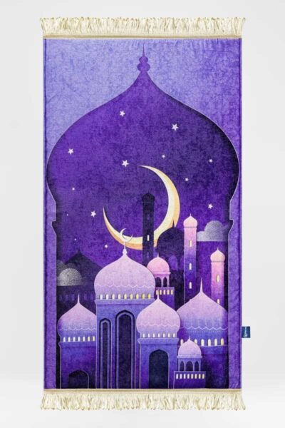 Purple Arabian Night Premium Prayer Mat