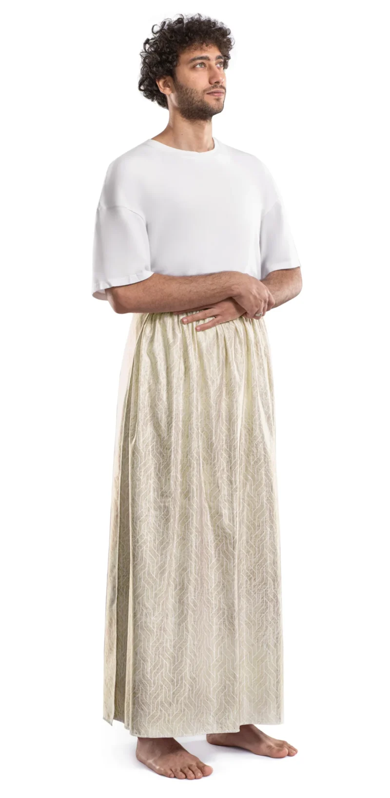 Beige Rejal Prayer Set
