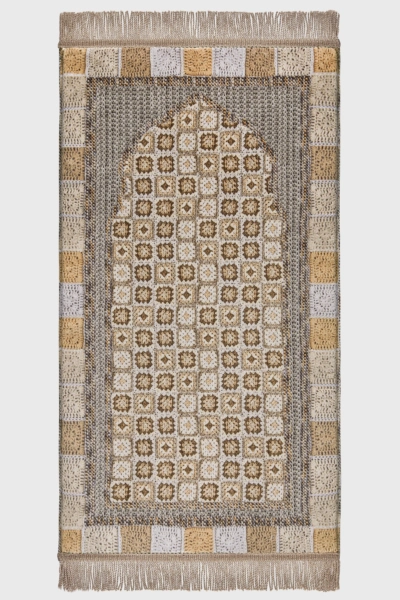 Brownish Croshet Medical Prayer Mat