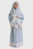 Ice Blue Islamic Kids Prayer Wear