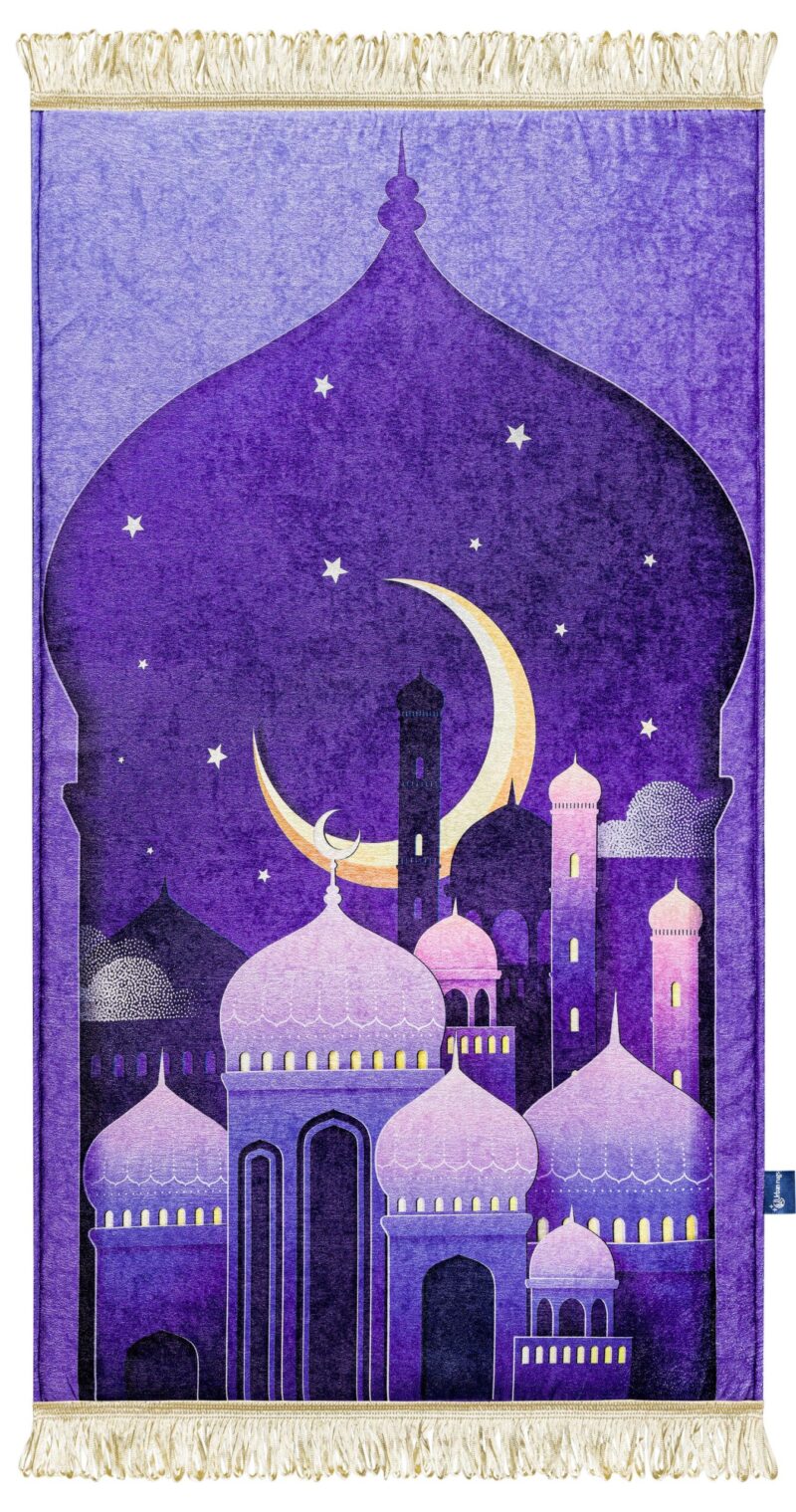 Purple Arabian Night Premium Prayer Mat