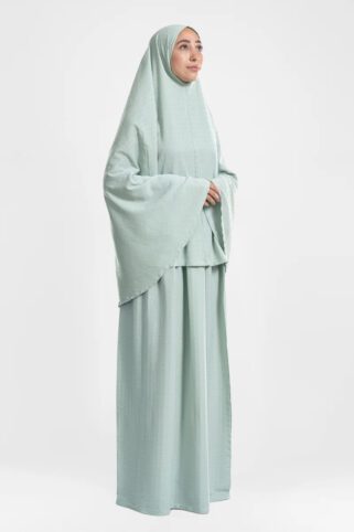 Mint Green Minimal Islamic Prayer Wear