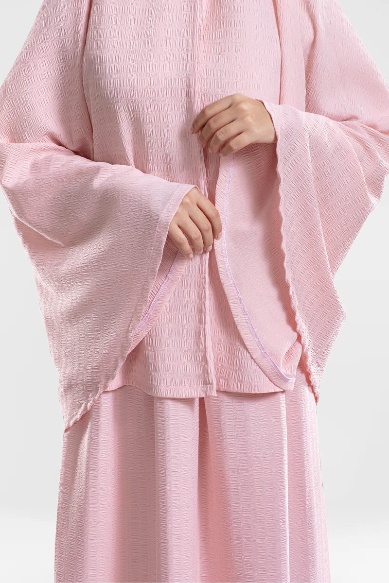 Pink Minimal Islamic Prayer Wear - الصورة 3