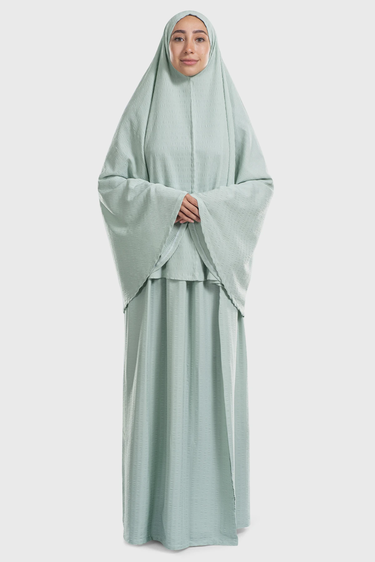 Mint Green Minimal Islamic Prayer Wear