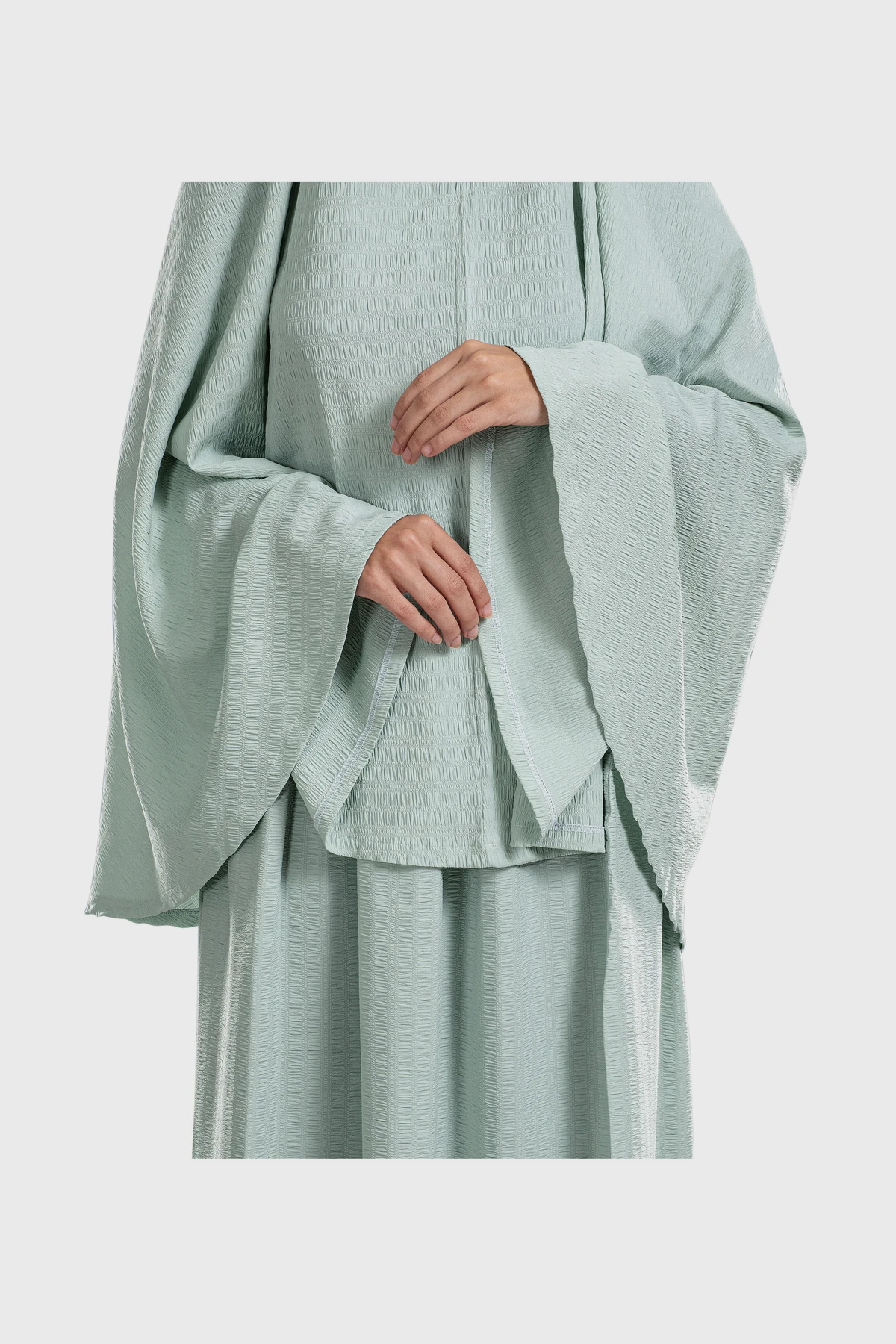 Mint Green Minimal Islamic Prayer Wear - Image 3