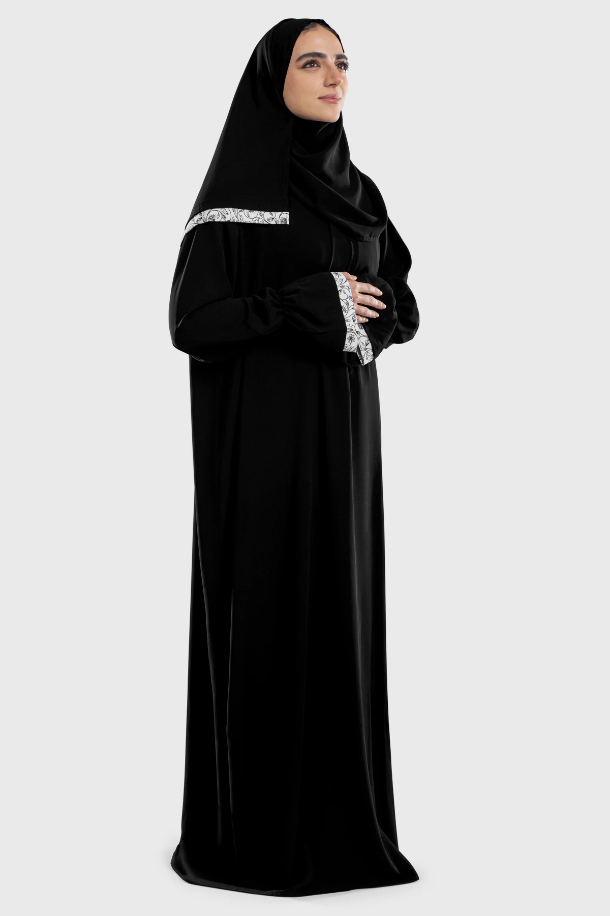 Selene Crepe Islamic Prayer Dress - View 1 | Arcadia Qatar