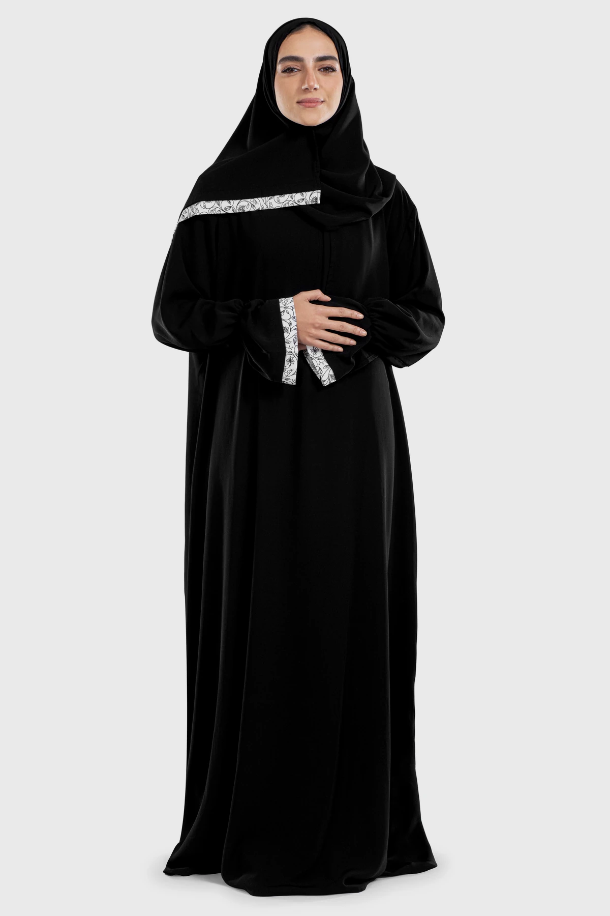 Selene Crepe Islamic Prayer Dress - Luxury Prayer Wear Qatar | Arcadia
