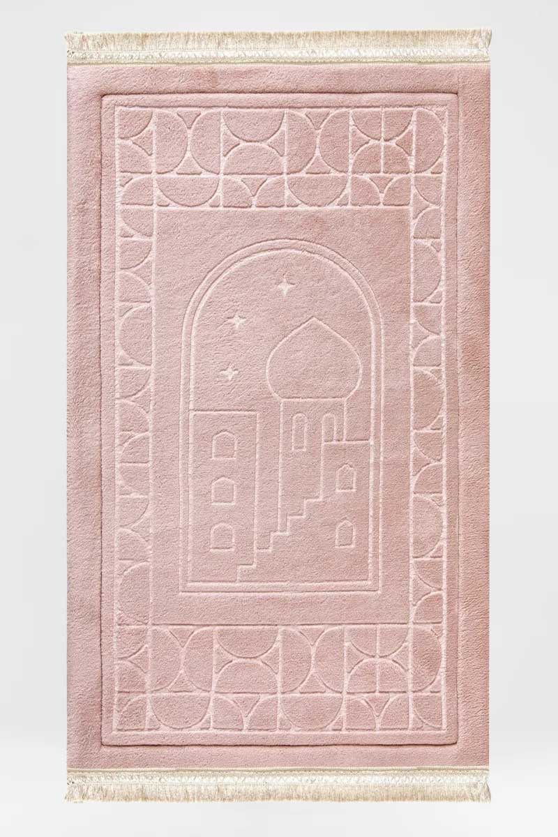 Blush Pink Emboss Prayer Mat