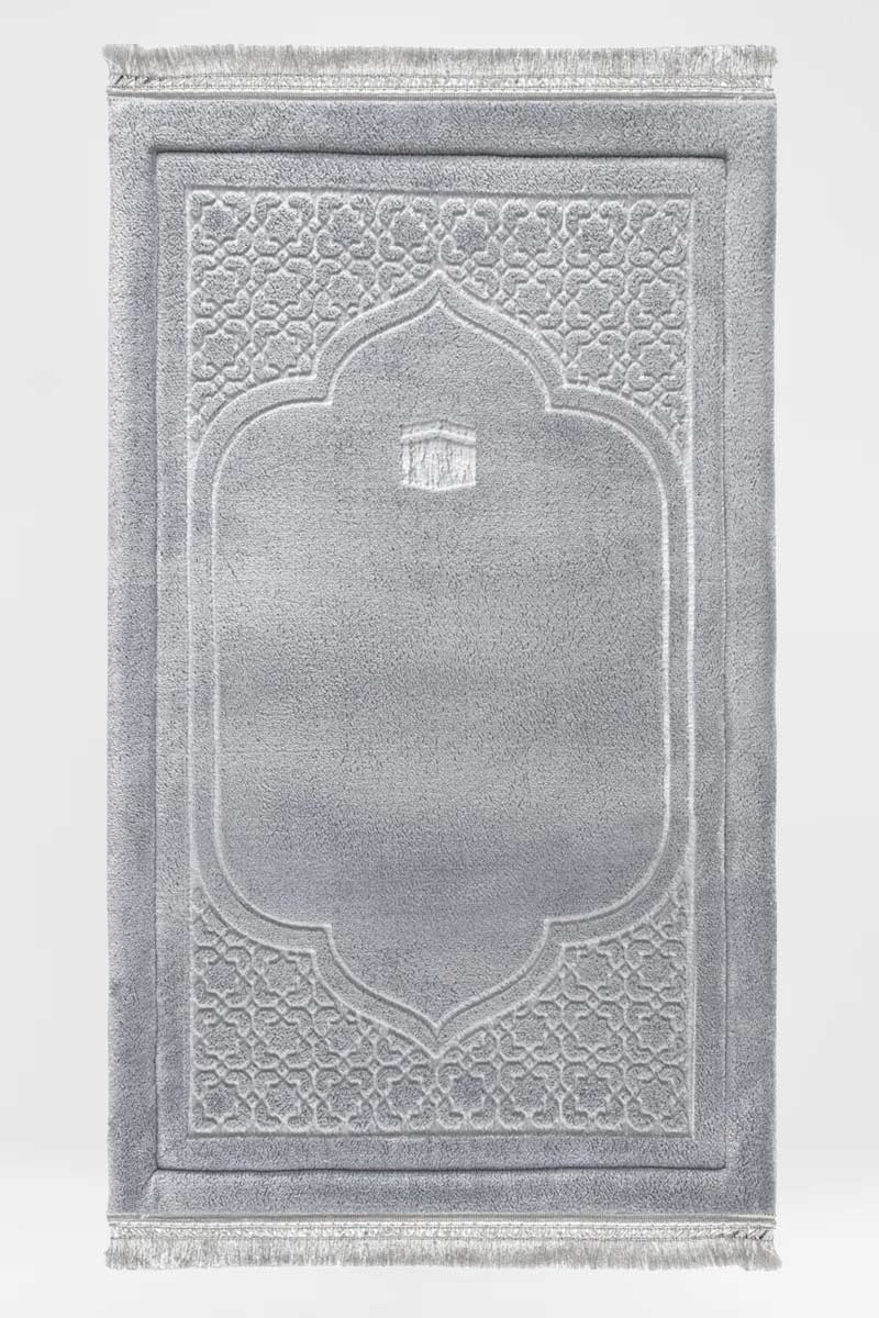 Greyish Emboss Prayer Mat