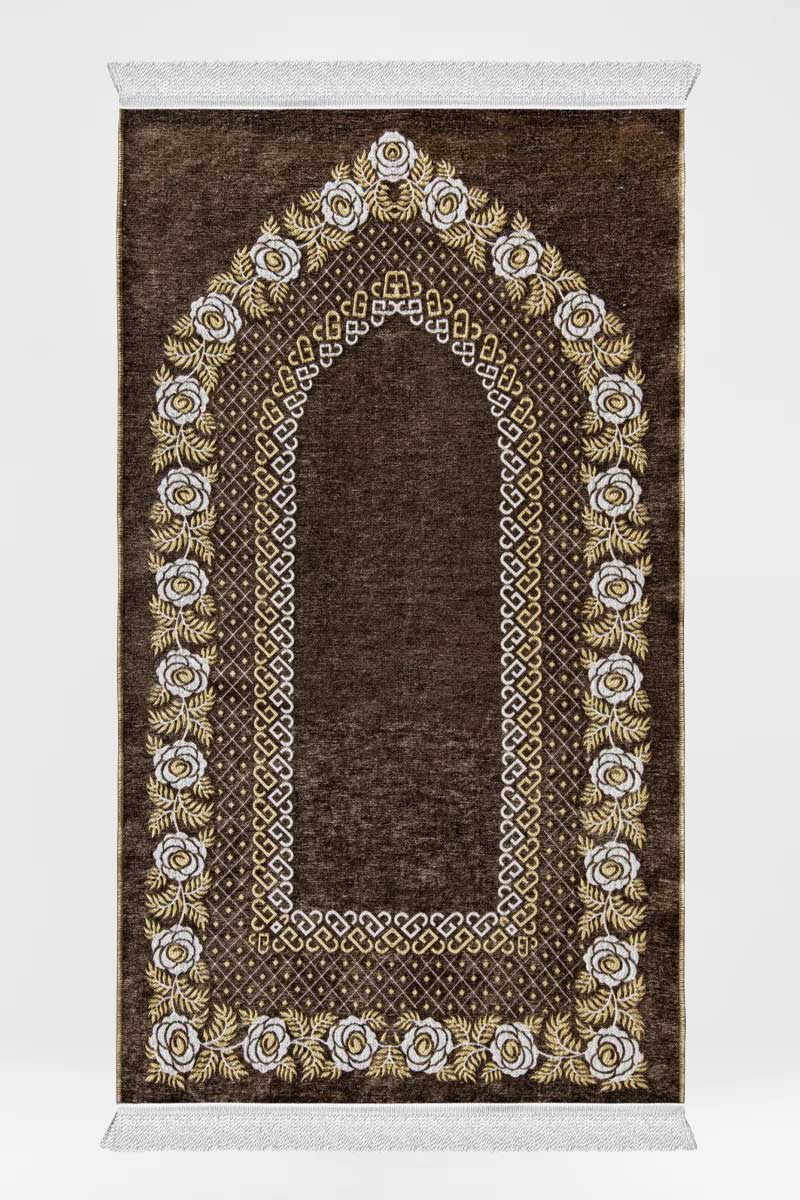 Brownish Fluer Arch Unpadded Sejadah